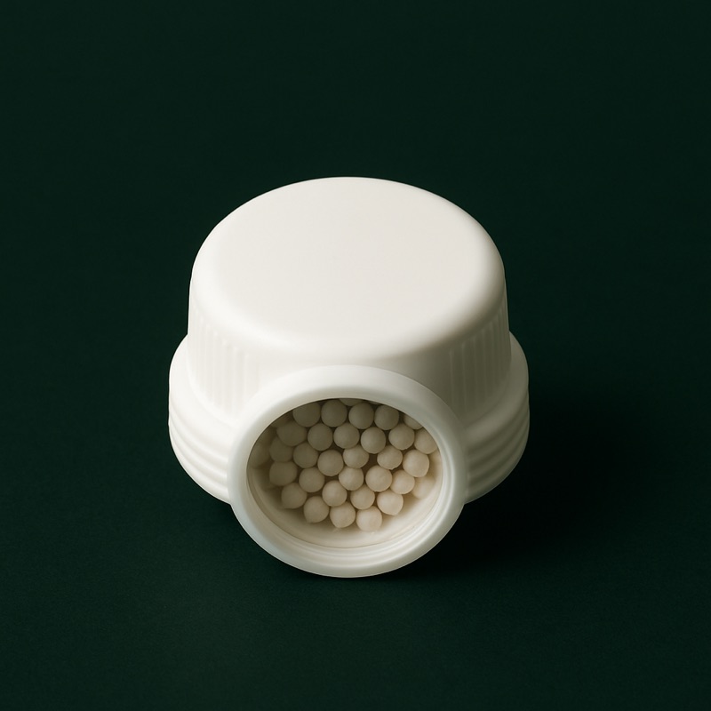 Desiccant Cap — custom packaging by TWO Packaging