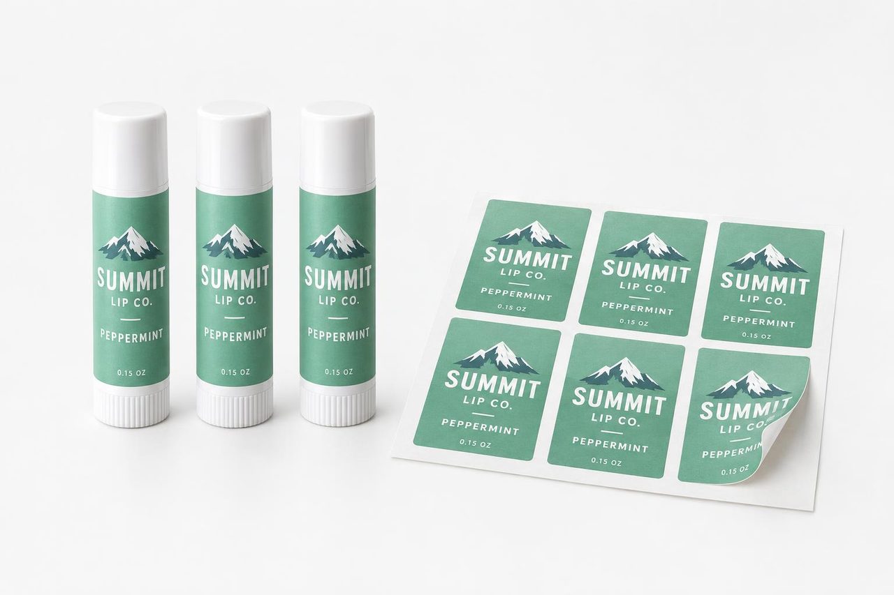 Lip balm labels